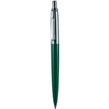 Pax Golyóstoll, 0,8 mm, nyomógombos, sötétzöld tolltest, PAX, kék toll