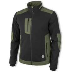 PAYPER erebos kabát P90013-L fekete/zöld stretch 290 g (l) munkaruházat