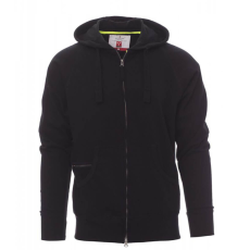 PAYPER Hawaii+ Cipzáras Kapucnis Fekete Pulóver - 3XL