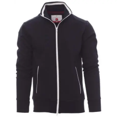 PAYPER SYDNEY 000014-0001/08015-2XL CIPZÁRAS PULÓVER, SÖTÉTKÉK/FEHÉR (2XL)