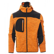 PAYPER Trip Narancssárga/Fekete Cipzáras Kapucnis Pulóver - L munkaruha