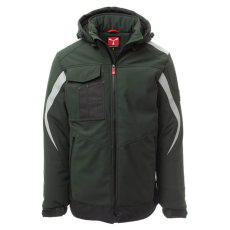PAYPER Wonder Pad Bélelt Softshell Télikabát Erdőzöld/Fekete - 4XL