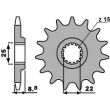 PBR acél standard első lánckerék 1248 - 520 egyéb motorkerékpár alkatrész