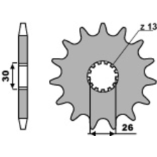 PBR acél standard első lánckerék 2130 - 525 egyéb motorkerékpár alkatrész