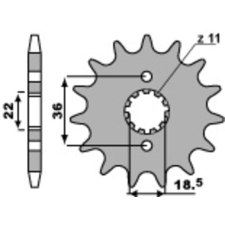 PBR Acél Standard Első Lánckerék 2506 - 520 egyéb motorkerékpár alkatrész
