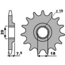 PBR Acél Standard Első Lánckerék 340 - 520 egyéb motorkerékpár alkatrész