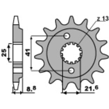 PBR acél standard első lánckerék 350 - 520 egyéb motorkerékpár alkatrész