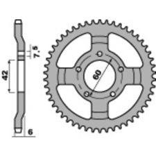 PBR Acél Standard Első Lánckerék 393 - 520 egyéb motorkerékpár alkatrész
