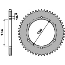 PBR acél standard első lánckerék 508 - 530 egyéb motorkerékpár alkatrész