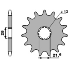 PBR acél standard első lánckerék 566 - 530 egyéb motorkerékpár alkatrész