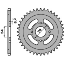 PBR Acél Standard Első Láncsprocket 263 - 428 egyéb motorkerékpár alkatrész