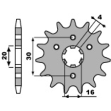 PBR Acél Standard Első Láncszem 517 - 428 egyéb motorkerékpár alkatrész