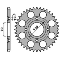 PBR acél standard hátsó lánckerék 246 - 530 egyéb motorkerékpár alkatrész