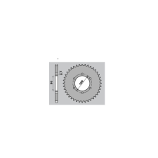 PBR acél standard hátsó lánckerék - 415 egyéb motorkerékpár alkatrész