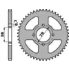 PBR acél standard hátsó lánckerék 810 - 428 PBR Kategorizálatlan termékek