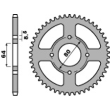 PBR acél standard hátsó lánckerék 834 - 420 egyéb motorkerékpár alkatrész