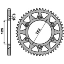 PBR Acél Standard Hátsó Láncsor 288 - 520 egyéb motorkerékpár alkatrész