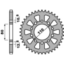  PBR Acél Standard Hátsó Láncsor 334 - 530 lánc, láncszett