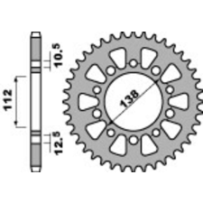 PBR Acél Standard Hátsó Láncsor 4384 - 520 egyéb motorkerékpár alkatrész
