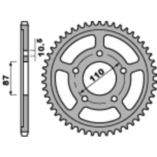 PBR Acél Standard Hátsó Láncsor 824 - 530 egyéb motorkerékpár alkatrész