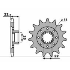 PBR Racing Acél Standard Első Láncszem 2252 - 520 egyéb motorkerékpár alkatrész