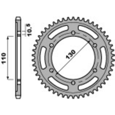 PBR Racing Alumínium Ultra-Könnyű Hátsó Láncszem 4385 - 525 egyéb motorkerékpár alkatrész