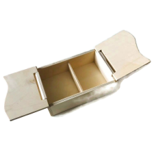 PC Fa ékszerdoboz 12,5cm x 18cm x 6cm dekorációs kellék