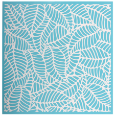 PC Szita stencil - Textúra levelek 254mm x 254mm dekorációs kellék