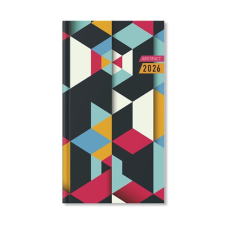 PD Calendar Határidőnapló Period Abstract Zsebnaptár álló Stepped papír 2026 határidőnapló