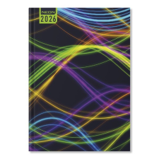 PD Calendar Határidőnapló Period Neon A/5 napi Waves papír 2026 határidőnapló