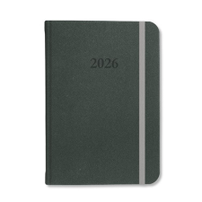 PD Calendar Határidőnapló Period Velour B/6 heti gumis sötétzöld 2026 határidőnapló