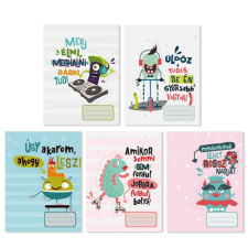 Pd School Füzet pd nagyalakú vonalas Monsters 2023 füzet