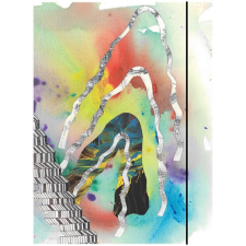 Pd School Gumis mappa karton pd A/4 Illusions vegyes mappa