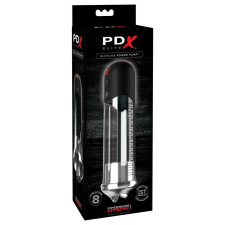  PDX Blowjob - automata péniszpumpa ajkakkal (fekete) péniszpumpa
