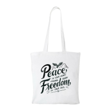 Peace in your heart - Bevásárló táska fehér ajándéktárgy