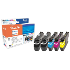 Peach PI500-274 tintapatron 5 dB Kompatibilis Fekete, Cián, Magenta, Sárga (PI500-274) nyomtatópatron & toner