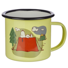 PEANUTS zománcozott bögre, citromsárga bögrék, csészék