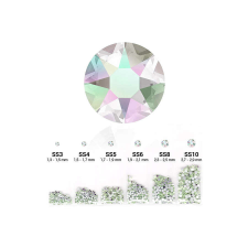  Pearl 6in1 strasszkő szett - Crystal Aurora Boreale körömdíszítő