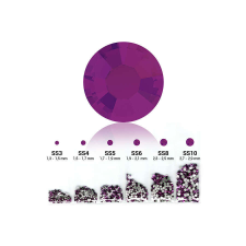  Pearl 6in1 strasszkő szett - Dark Amethyst körömdíszítő