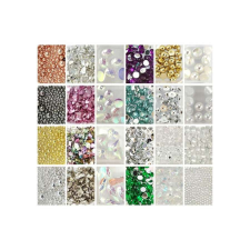  Pearl Körömdísz-mix - strasszok &amp; gyöngyök körömdíszítő