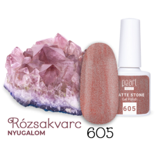 Pearl Matte Stone 605 gél lakk - rosegold "Rózsakvarc" lakk zselé