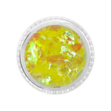 Pearl Mermaid Flakes M4 - citromsárga körömdíszítő