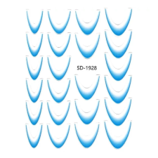  Pearl nails Segédvonalas francia körömmatrica - Kék körömdíszítő