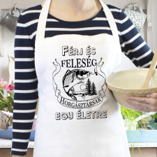  Pecás kötény - Férj és feleség horgásztársak lakástextília
