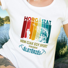  Pecás női póló - Horgászat nem csak egy sport