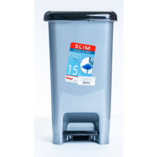 * Pedálos szemetes 15 L SLIM szürke szemetes