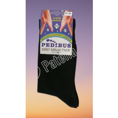 PEDIBUS ezüst szálas zokni fekete 39-42