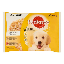 Pedigree Állateledel alutasakos PEDIGREE Junior kutyáknak 4-pack csirke-marha válogatás 4x100g kutyaeledel