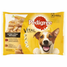 Pedigree Alutasakos 4 Pack Adult Marha+Nyúl,Pulyka+Répa 100g kutyaeledel