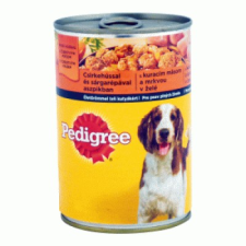 Pedigree kutyaeledel konzerv 400 g csirkével és sárgarépával aszpikban kutyaeledel